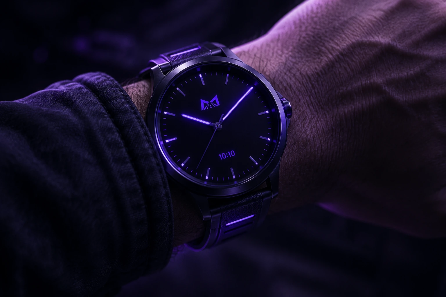 Reloj con la marca Main Logistics mostrando la hora de entrega